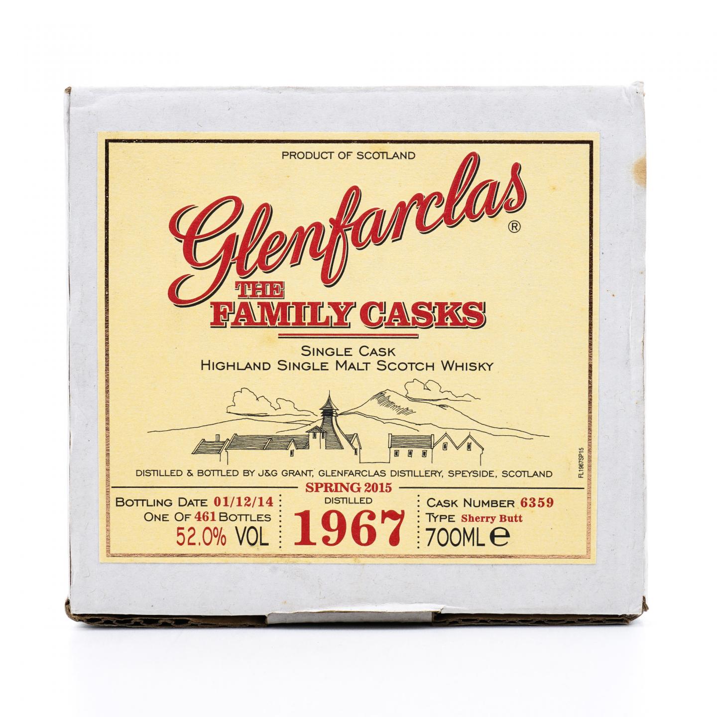 Glenfarclas 格兰花格 1967-2014 家族桶#6359 礼盒