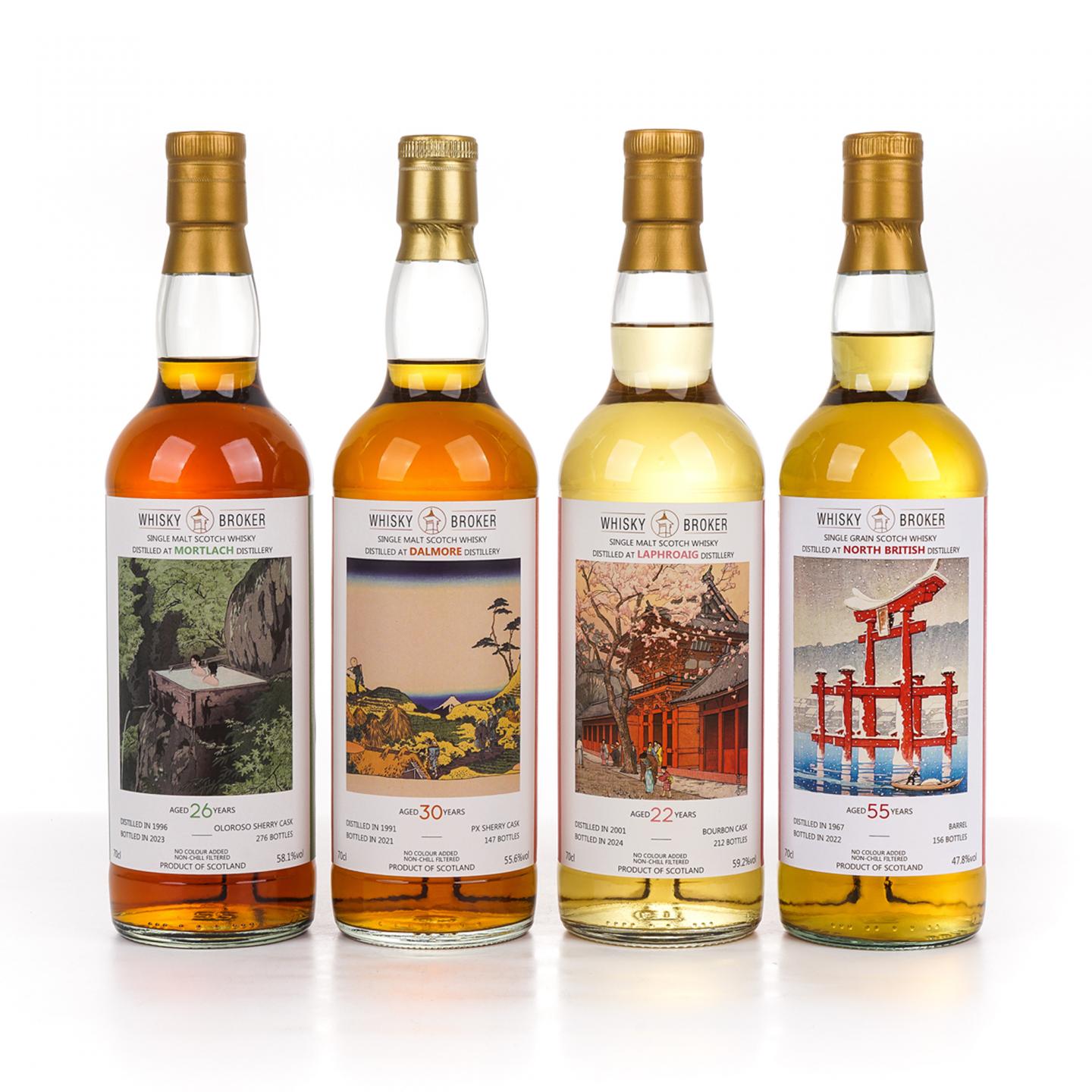 达尔摩/慕赫/北不列颠/拉弗格 30/26/55/22年 WhB 4瓶组*700ml