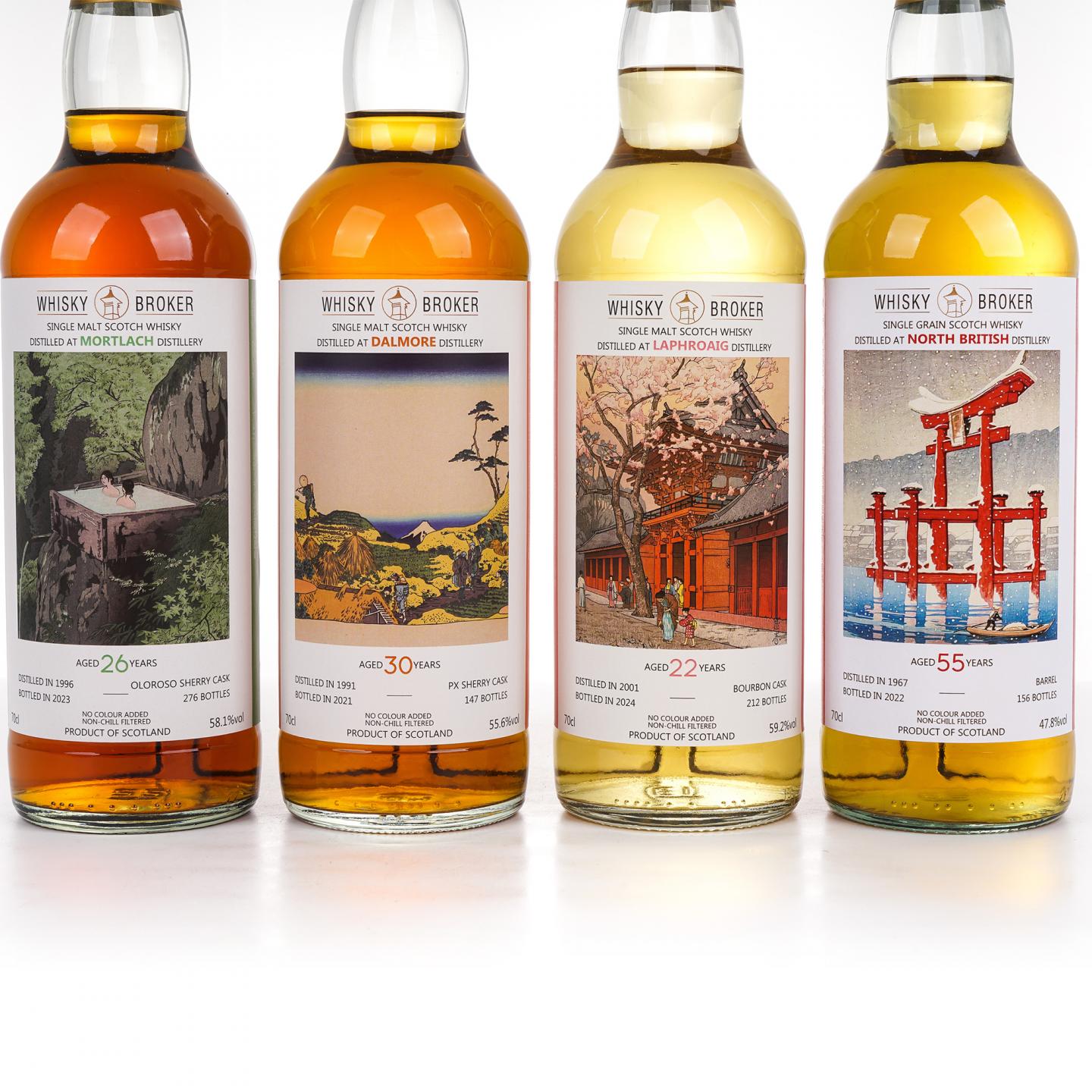 达尔摩/慕赫/北不列颠/拉弗格 30/26/55/22年 WhB 4瓶组*700ml