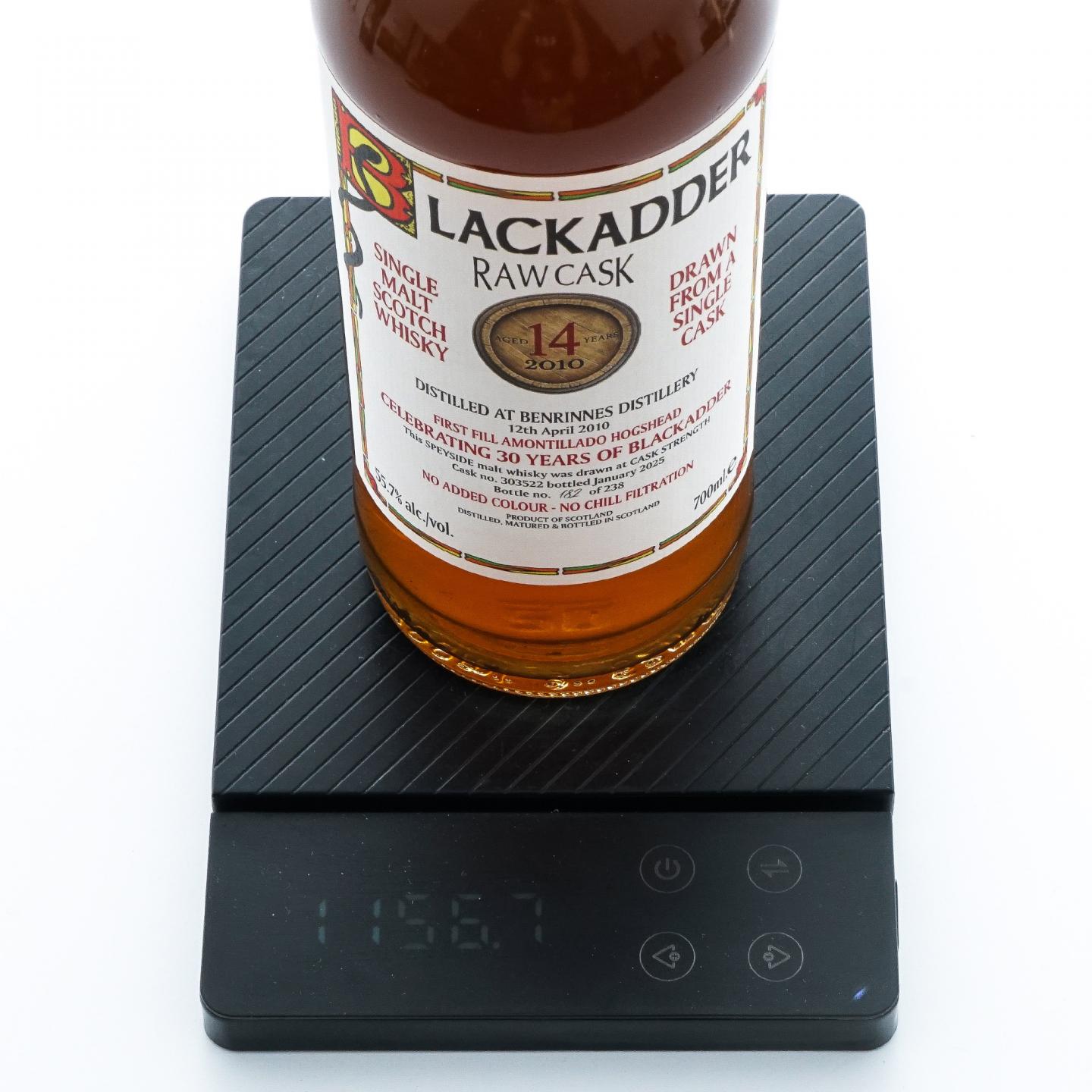 Benrinnes 本利林 14年 2010 -2025 雪莉桶 桶强 Blackadder