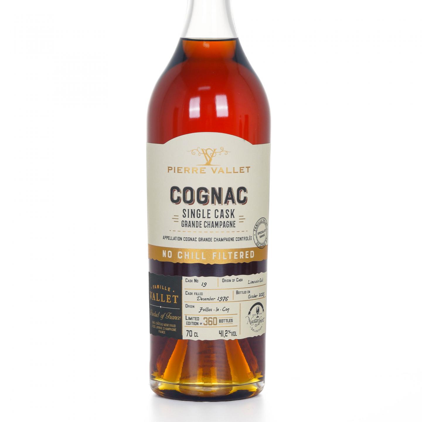 Pierre Vallet 皮耶·富莱 1976-2025 大香槟区 单桶#19 干邑