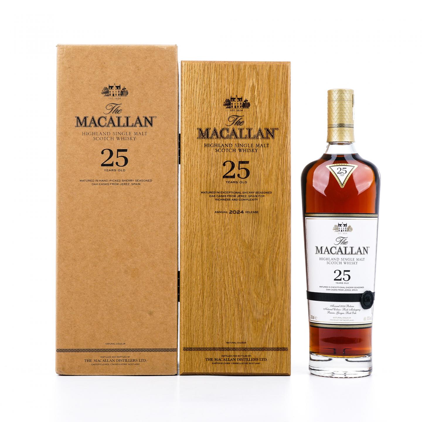 【附X光图】Macallan 麦卡伦 25年 2024 雪莉桶 黑腰带