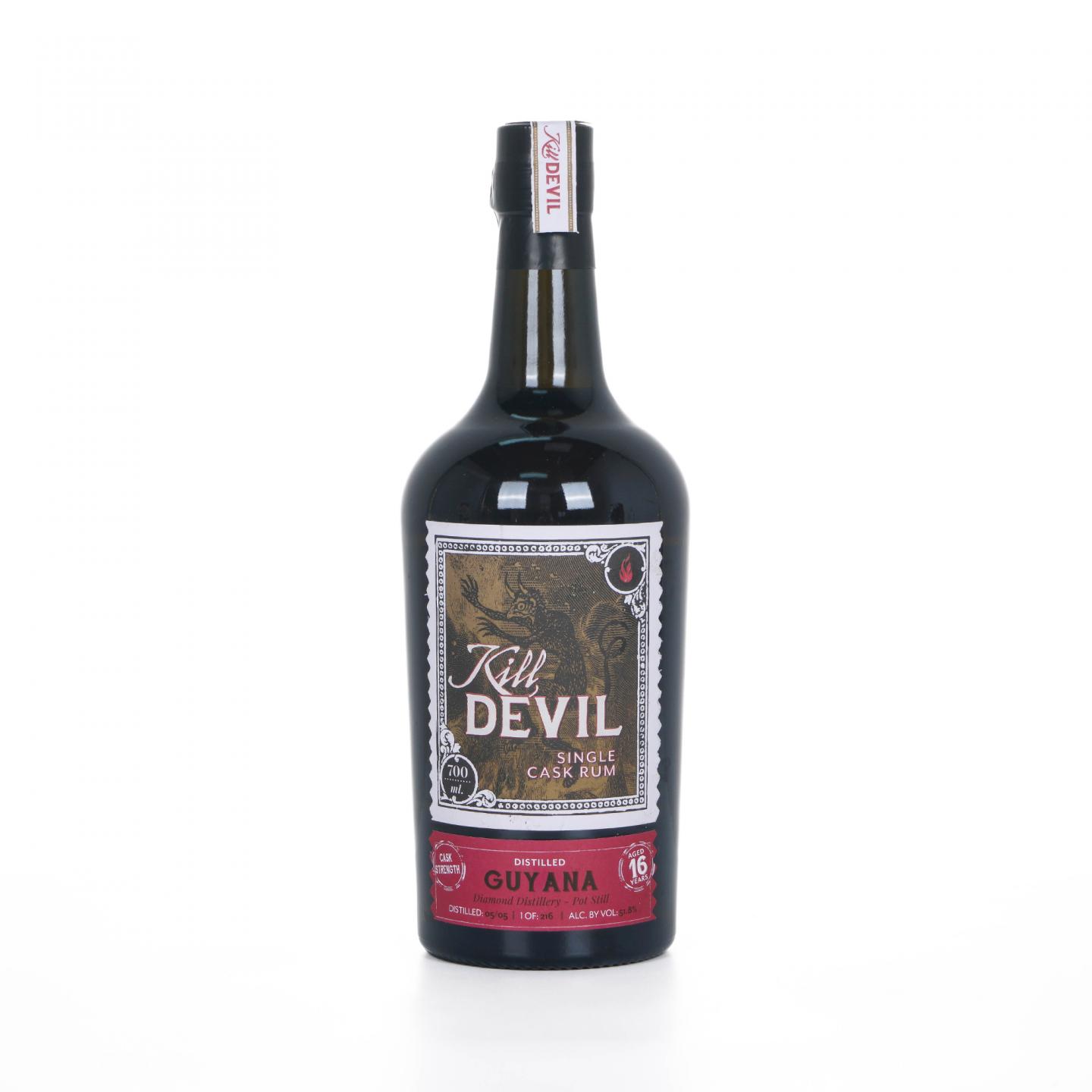 Guyana 钻石 16年 2005 Kill Devil 单桶朗姆酒 桶强 700ml
