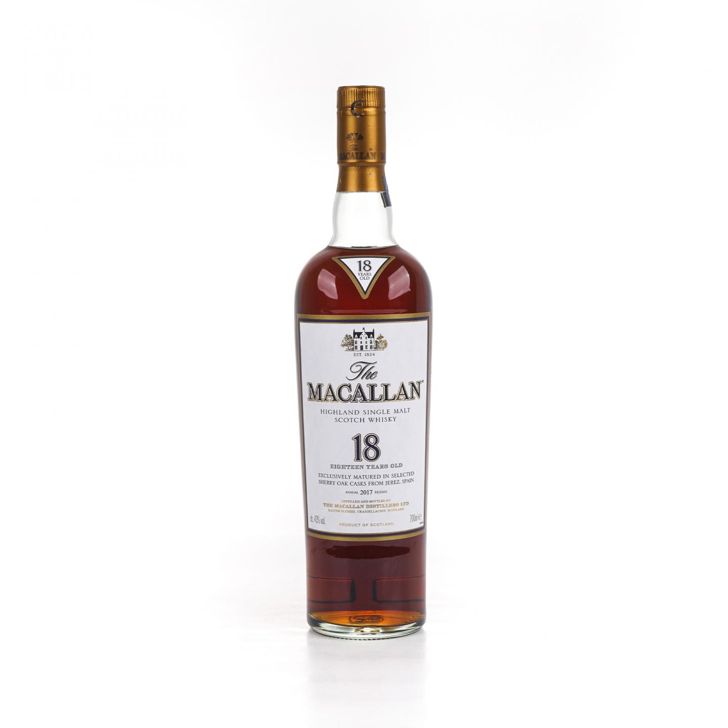 Macallan 麦卡伦 18年 2017 雪莉桶