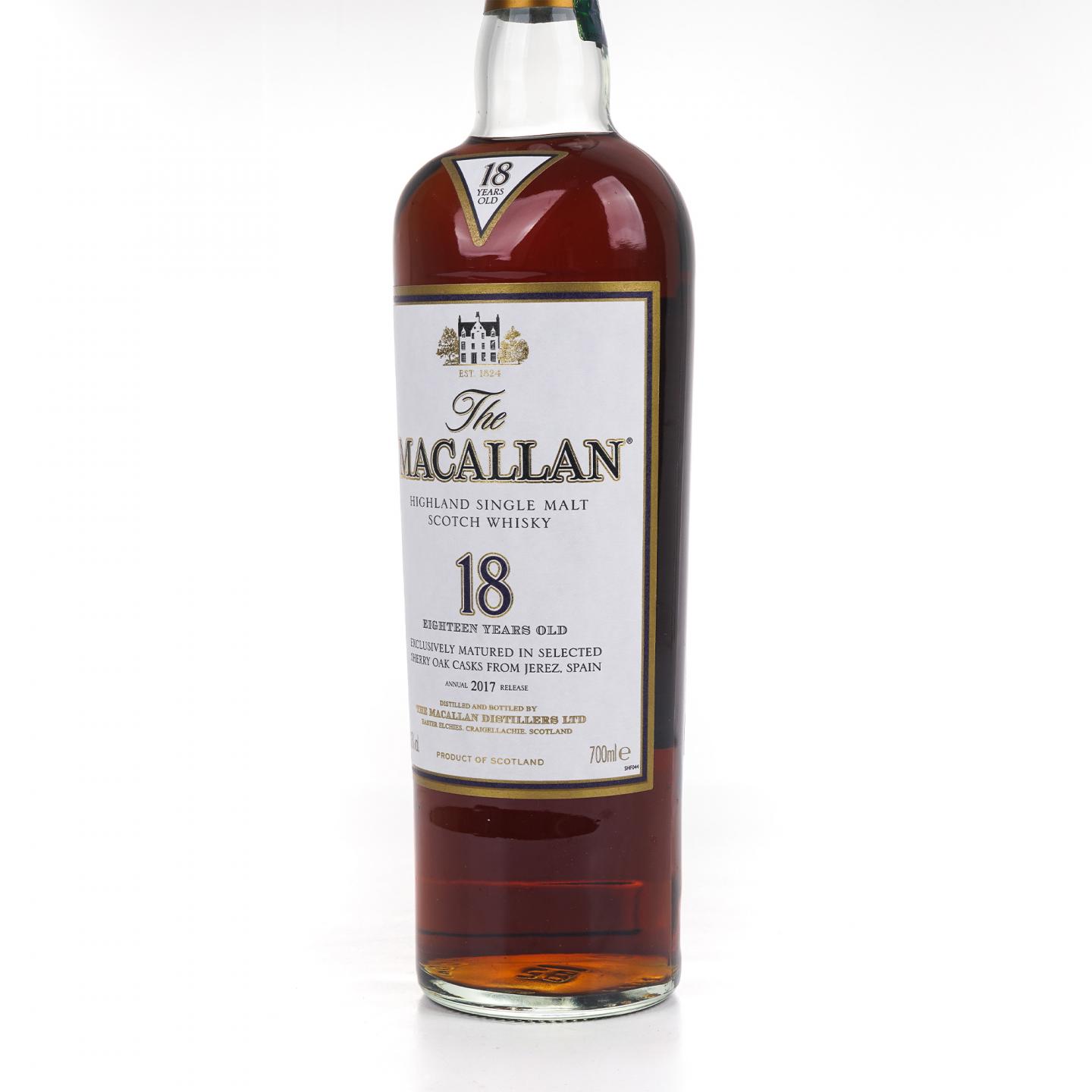 Macallan 麦卡伦 18年 2017 雪莉桶