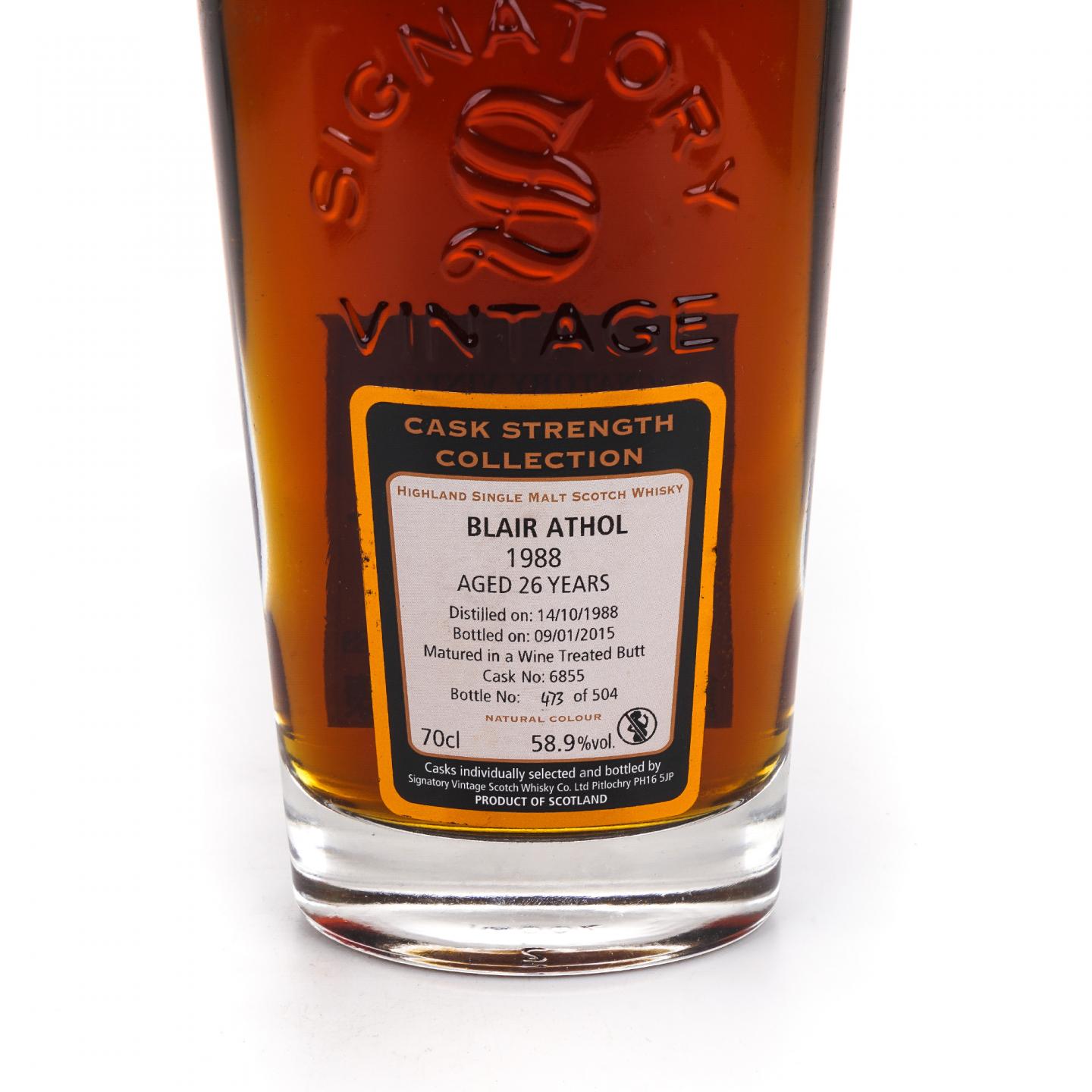 Blair Athol 布莱尔阿苏 26年 1988-2015 SV#6855 桶强