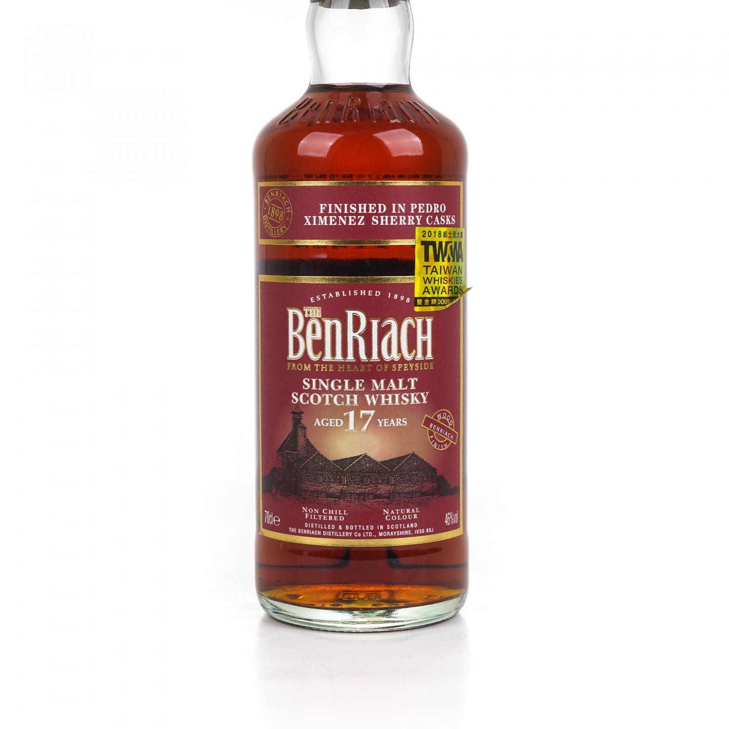 BenRiach 本利亚克 17年 2016 雪莉桶后熟