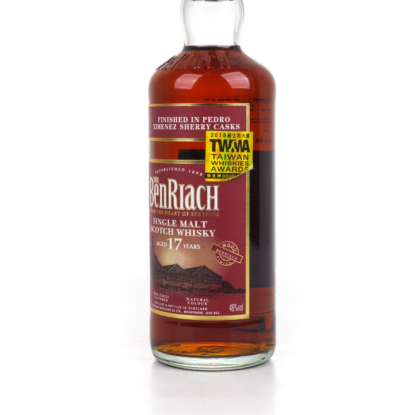 BenRiach 本利亚克 17年 2016 雪莉桶后熟