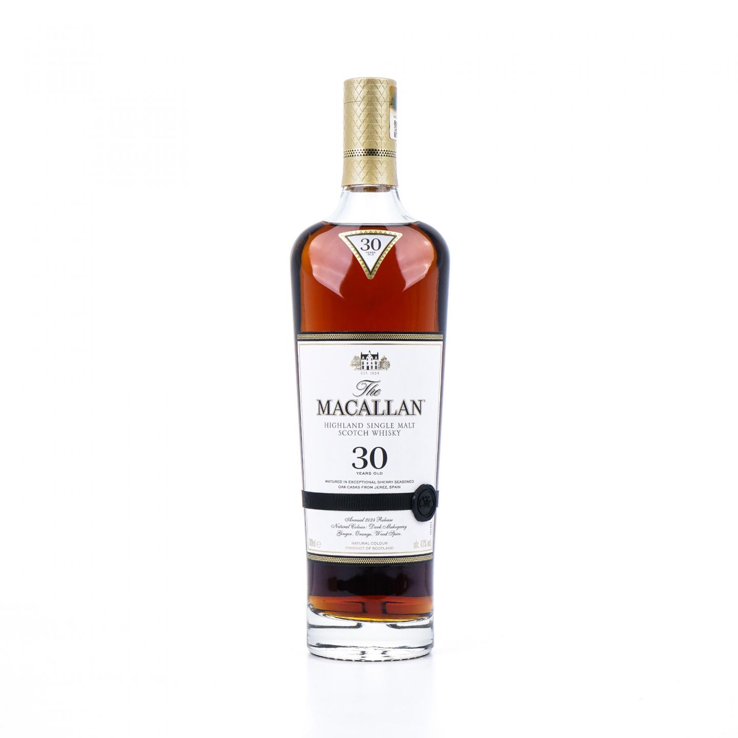 【附X光图】Macallan 麦卡伦 30年 2024 雪莉桶 黑腰带