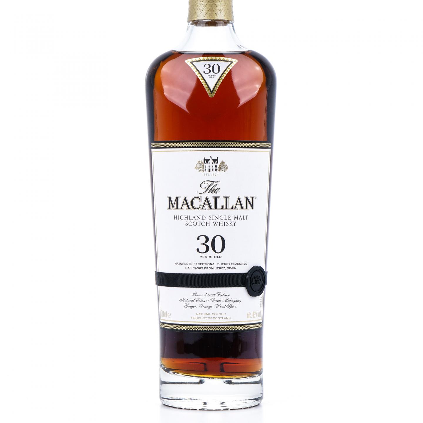 【附X光图】Macallan 麦卡伦 30年 2024 雪莉桶 黑腰带