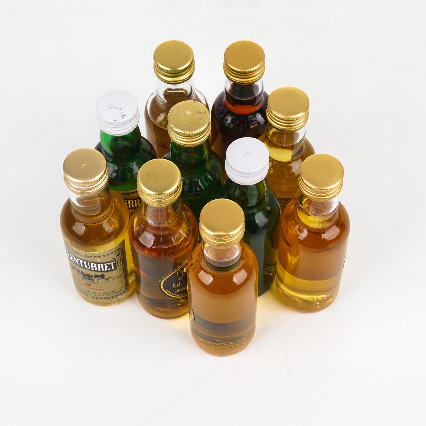 【酒版】Glenturret 格兰塔 8年/12年/15年/18年+5000 Days Old+利口酒 50ml*10支组