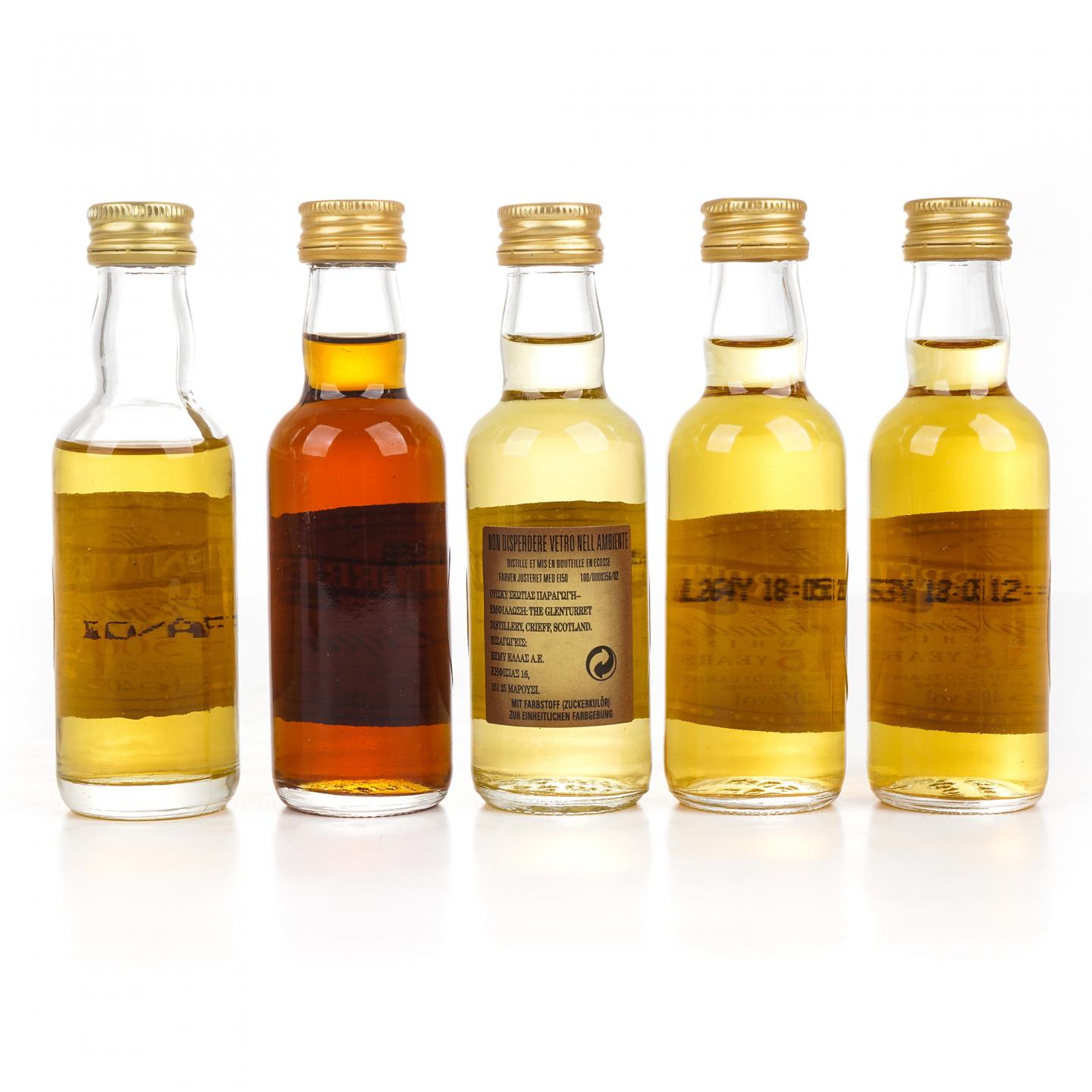 【酒版】Glenturret 格兰塔 8年/12年/15年/18年+5000 Days Old+利口酒 50ml*10支组