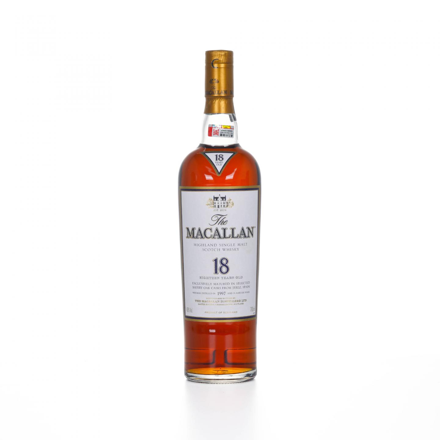 Macallan 麦卡伦 18年 1997 雪莉桶