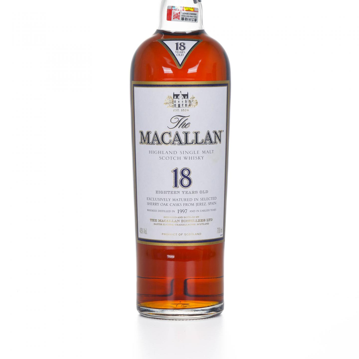 Macallan 麦卡伦 18年 1997 雪莉桶