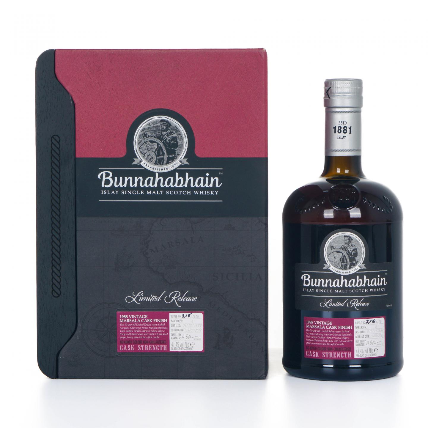 Bunnahabhain 布纳哈本 1988-2019 玛莎拉风味桶 非原盒