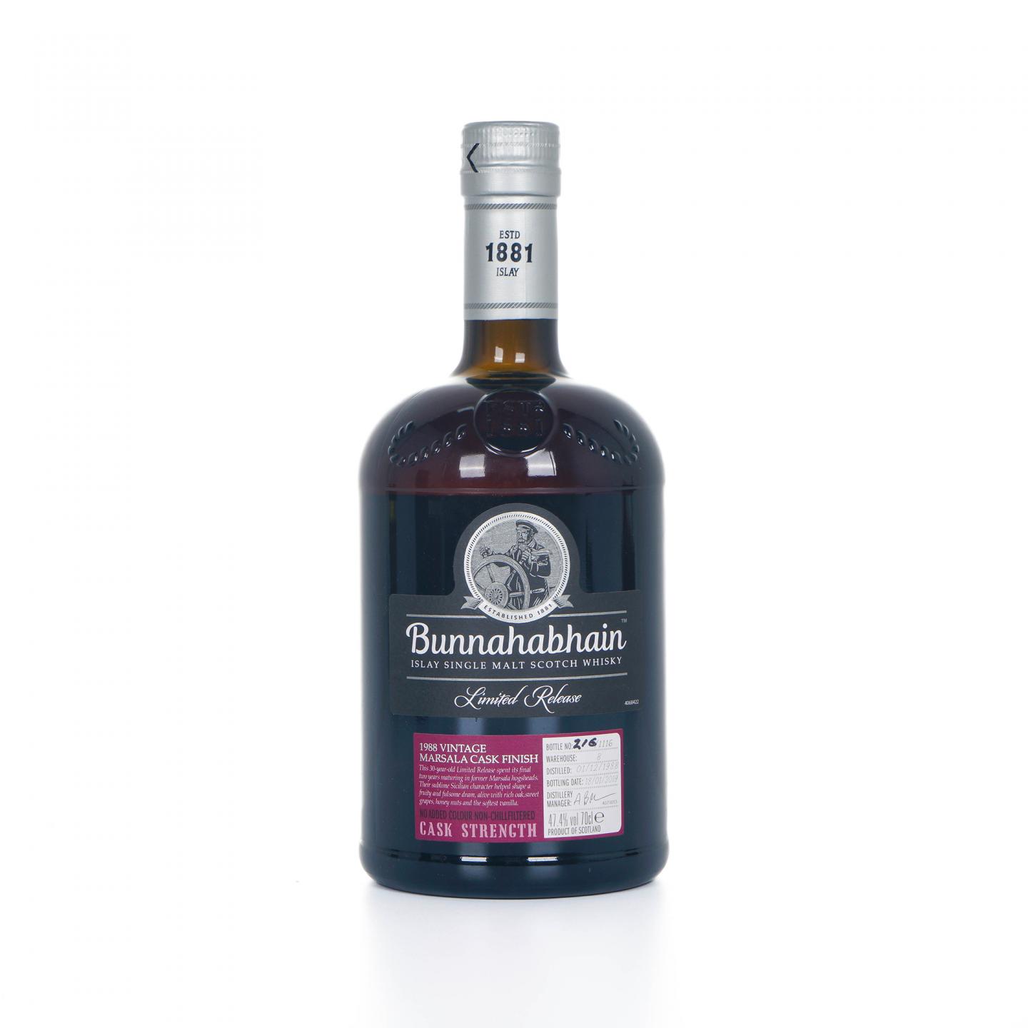Bunnahabhain 布纳哈本 1988-2019 玛莎拉风味桶 非原盒