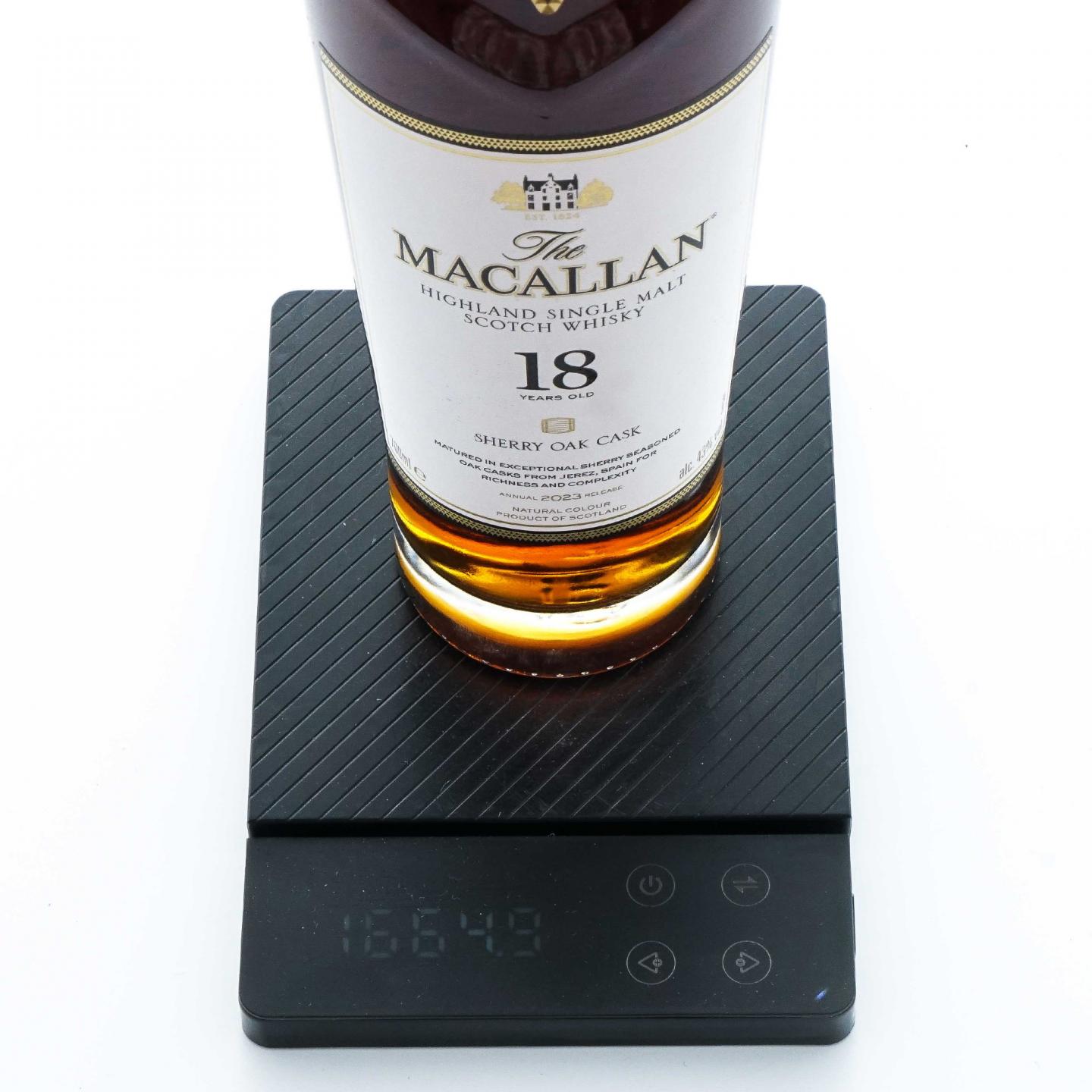 【附X光图】Macallan 麦卡伦 18年 2023 雪莉桶