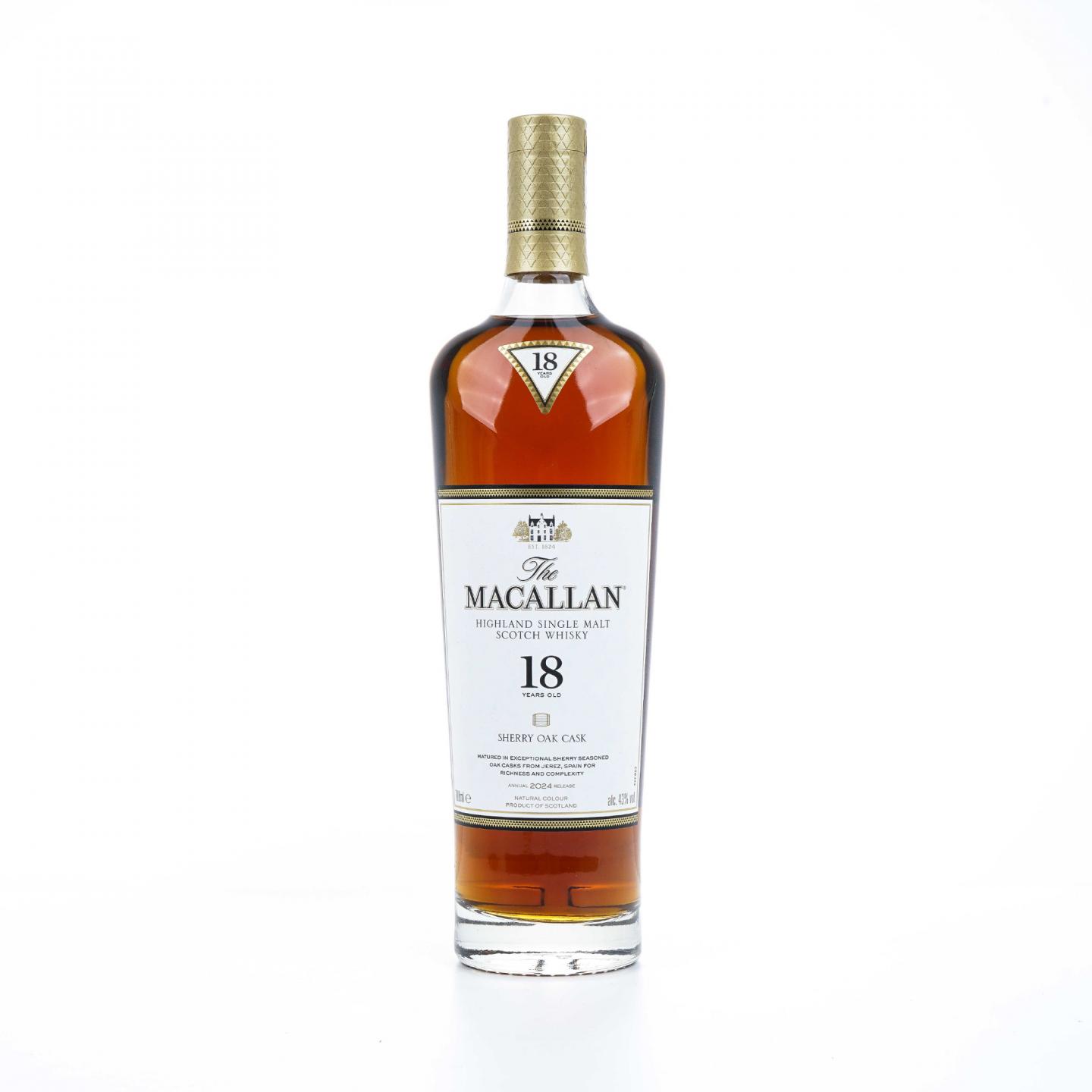 【附X光图】Macallan 麦卡伦 18年 2024 雪莉桶