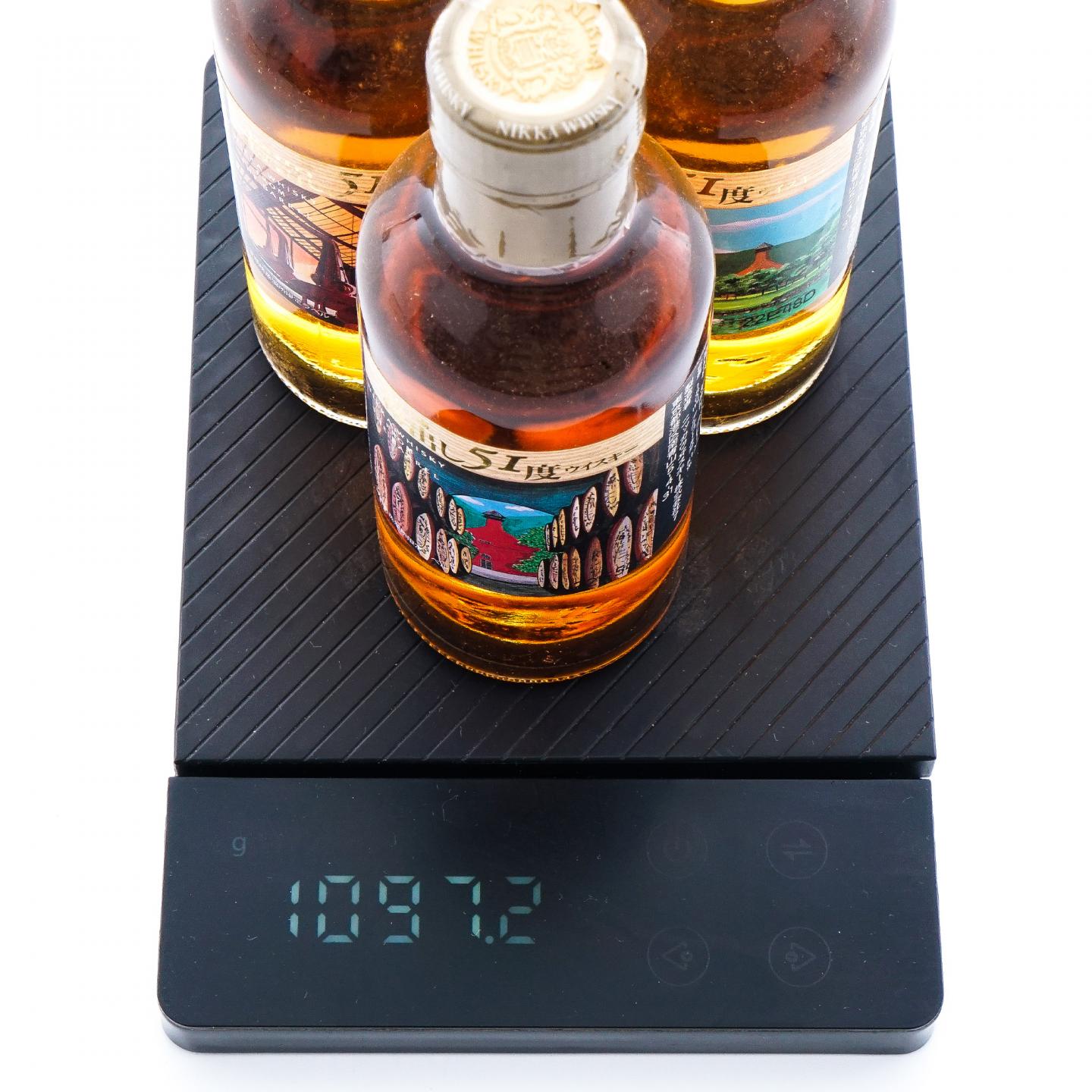 【中样】Nikka 宫城峡 樽出51度 180ml*3瓶组