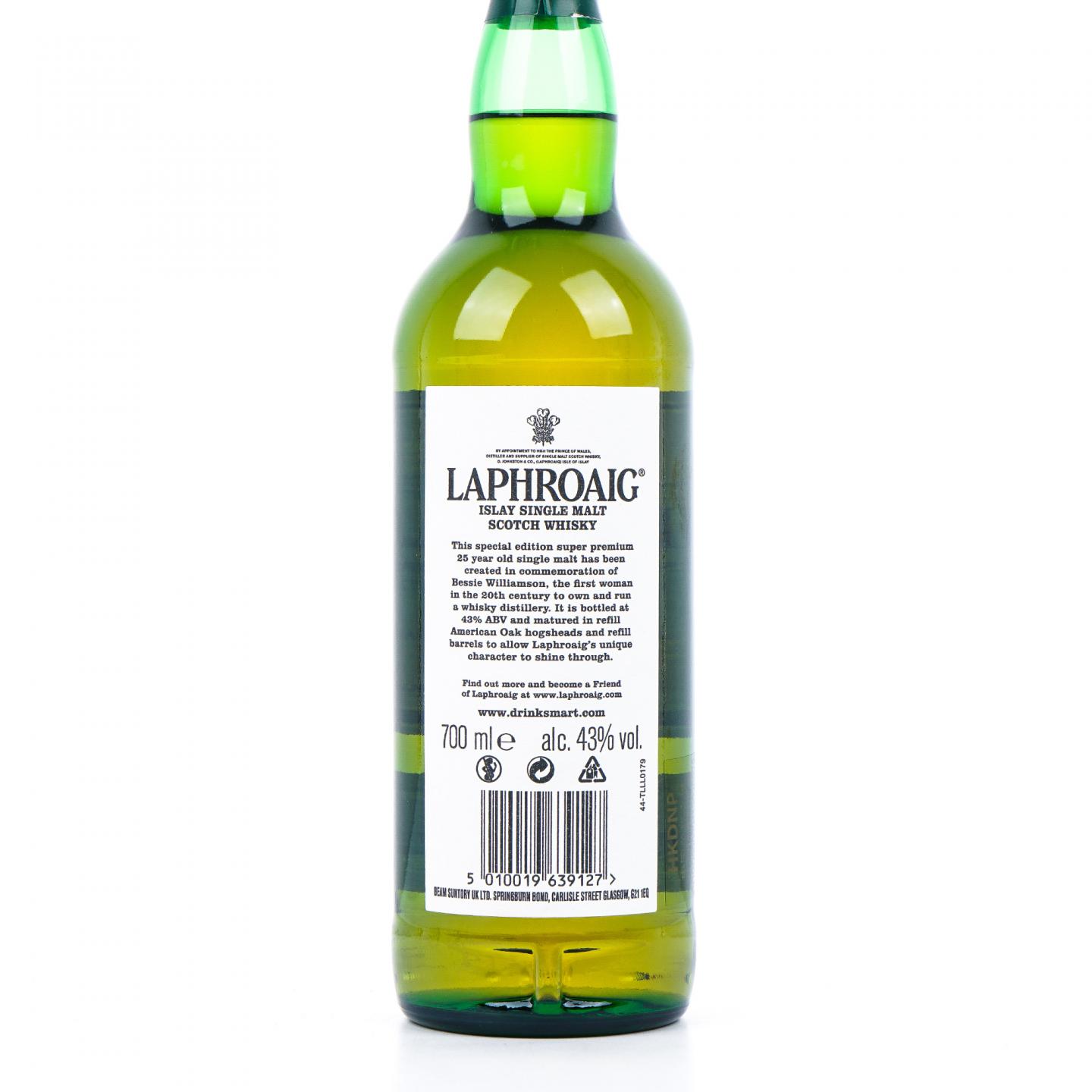 Laphroaig 拉弗格 25年 2022 The Bessie Williamson Story 700ml
