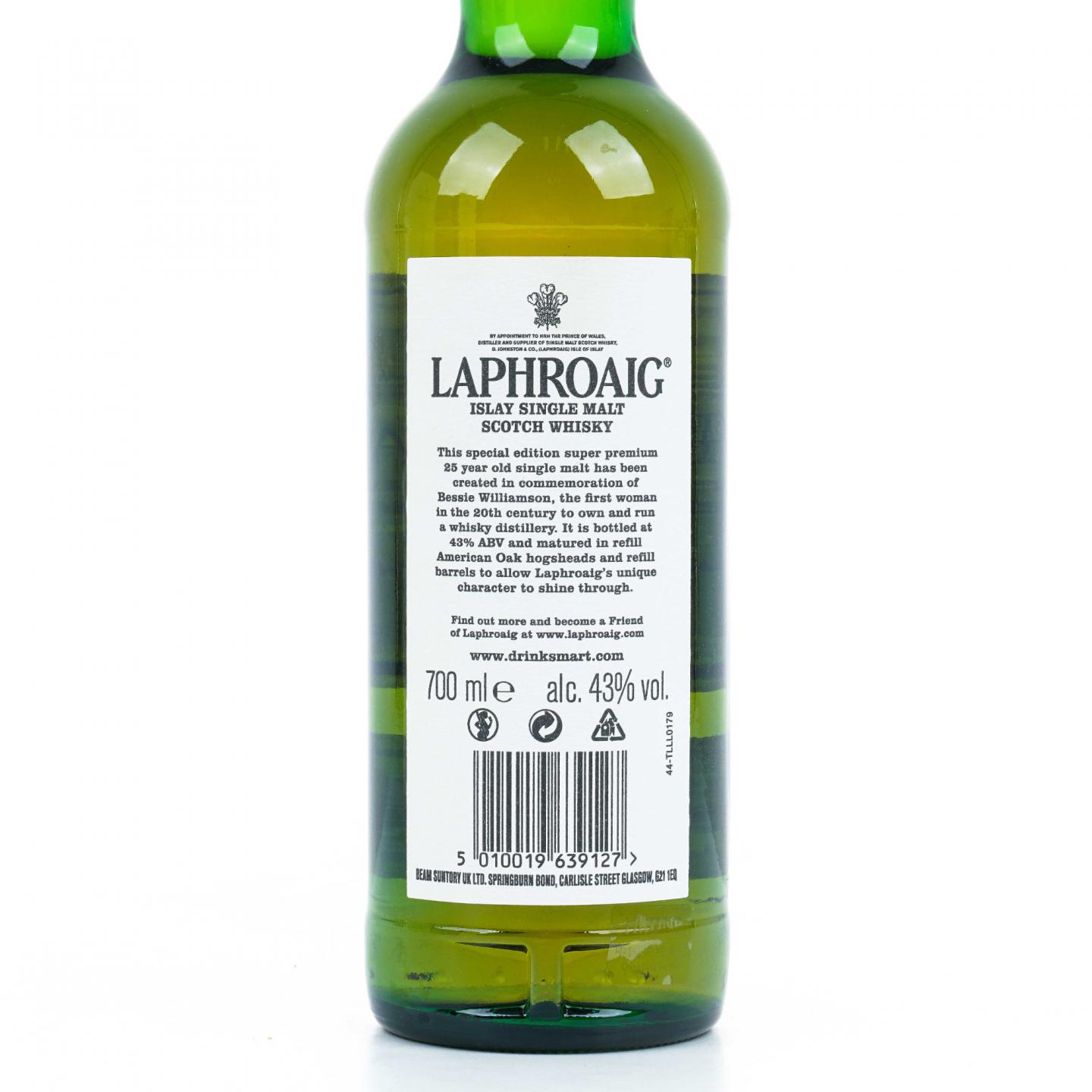 Laphroaig 拉弗格 25年 2020 The Bessie Williamson Story