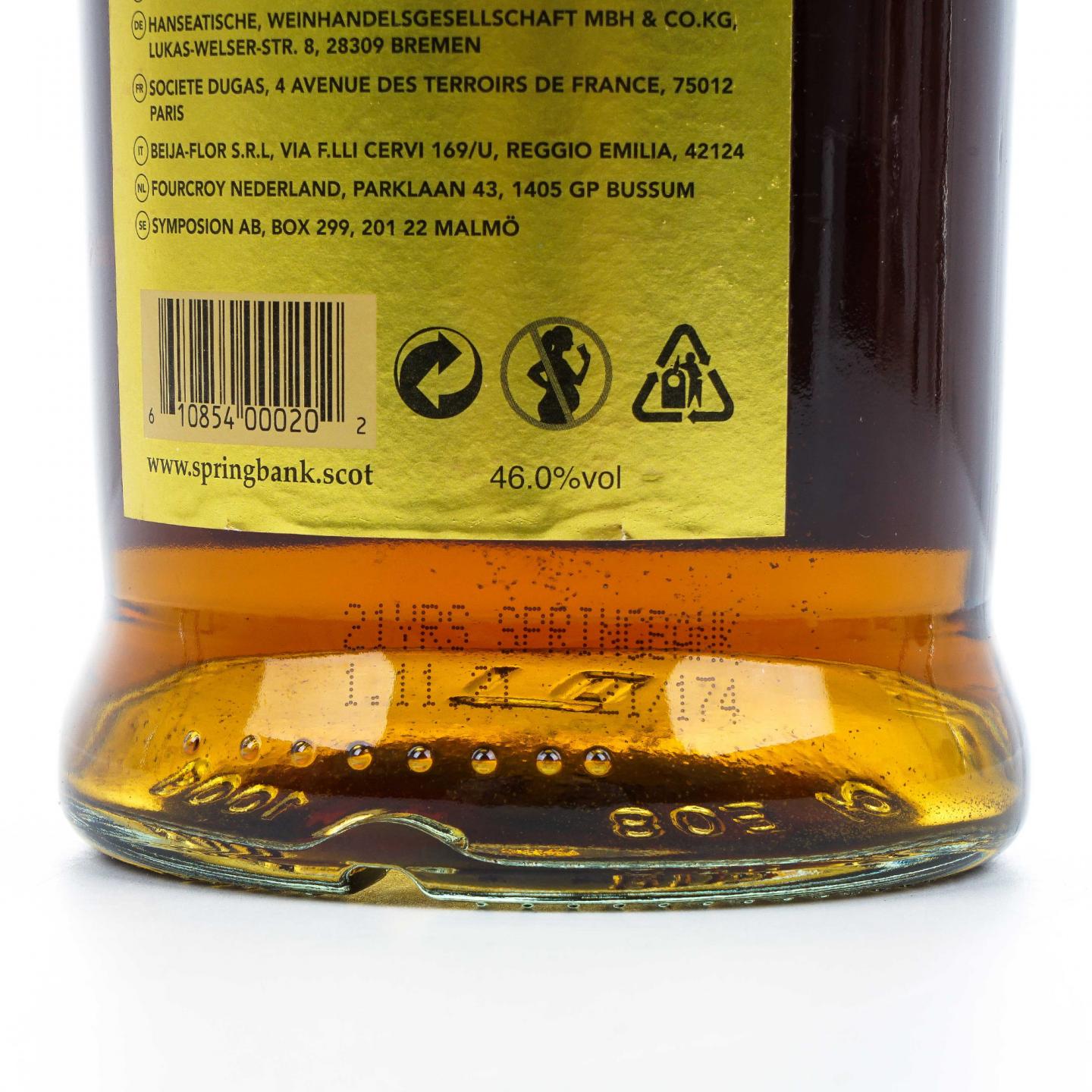 Springbank 云顶 21年 2021