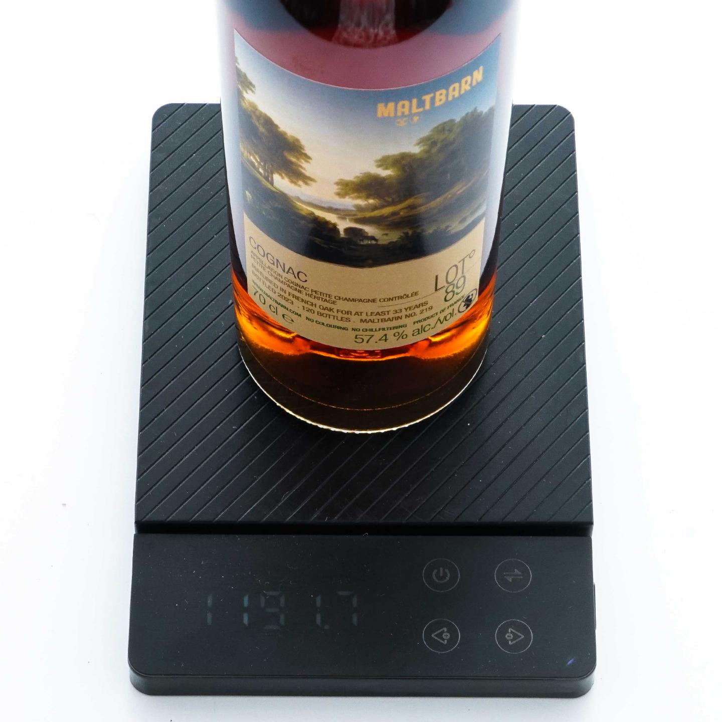 小香槟区干邑白兰地 2023 Over 33年 Maltbarn LOT 89