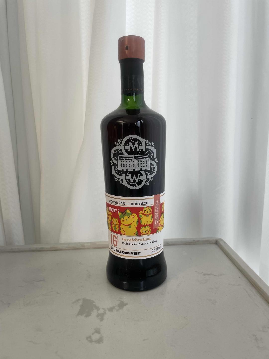 包邮 SMWS彩标 77.77 格兰欧德16年Oloroso雪莉桶