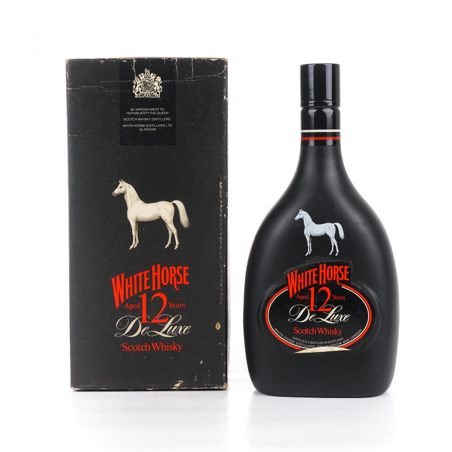 White Horse 白马 12年 1980s 特级 黑瓷瓶 750ML