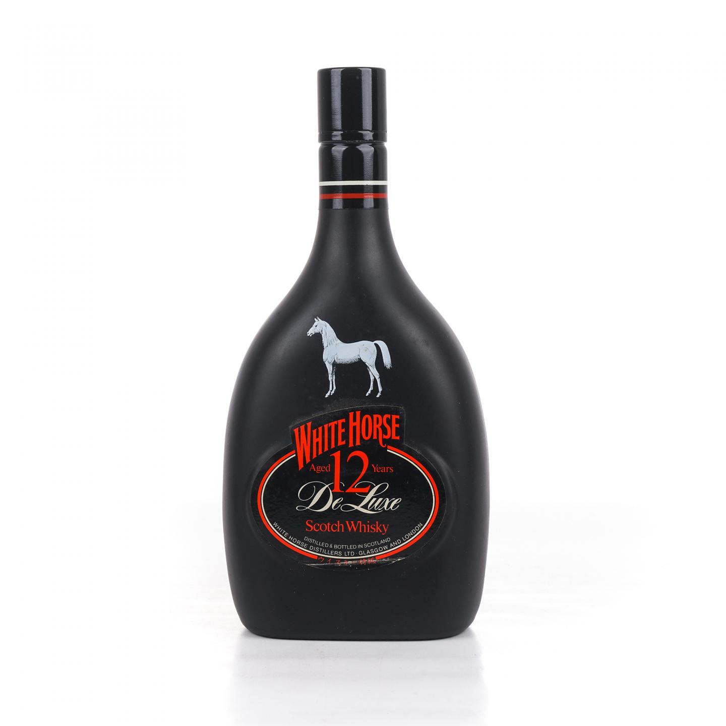 White Horse 白马 12年 1980s 特级 黑瓷瓶 750ML