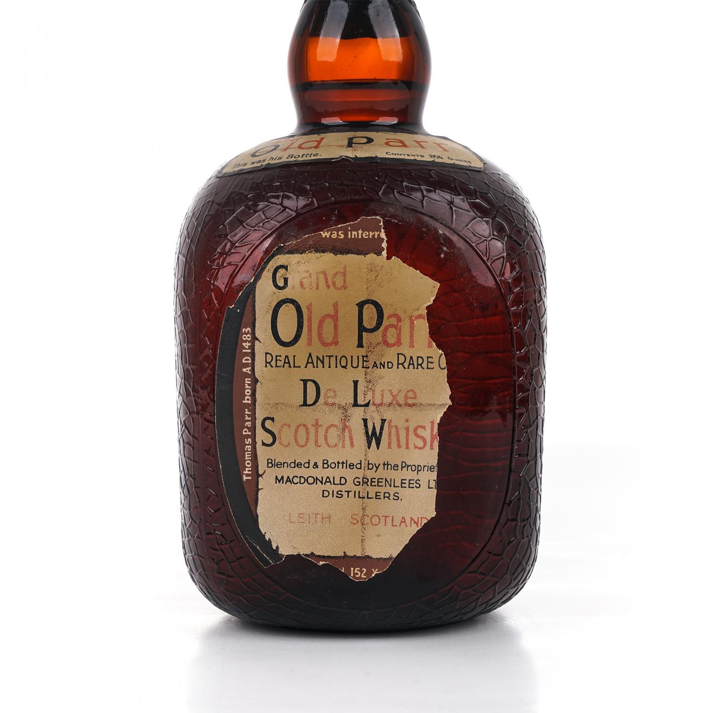 Grand Old Parr 调和 弹弓头 De Luxe Scotch Whisky