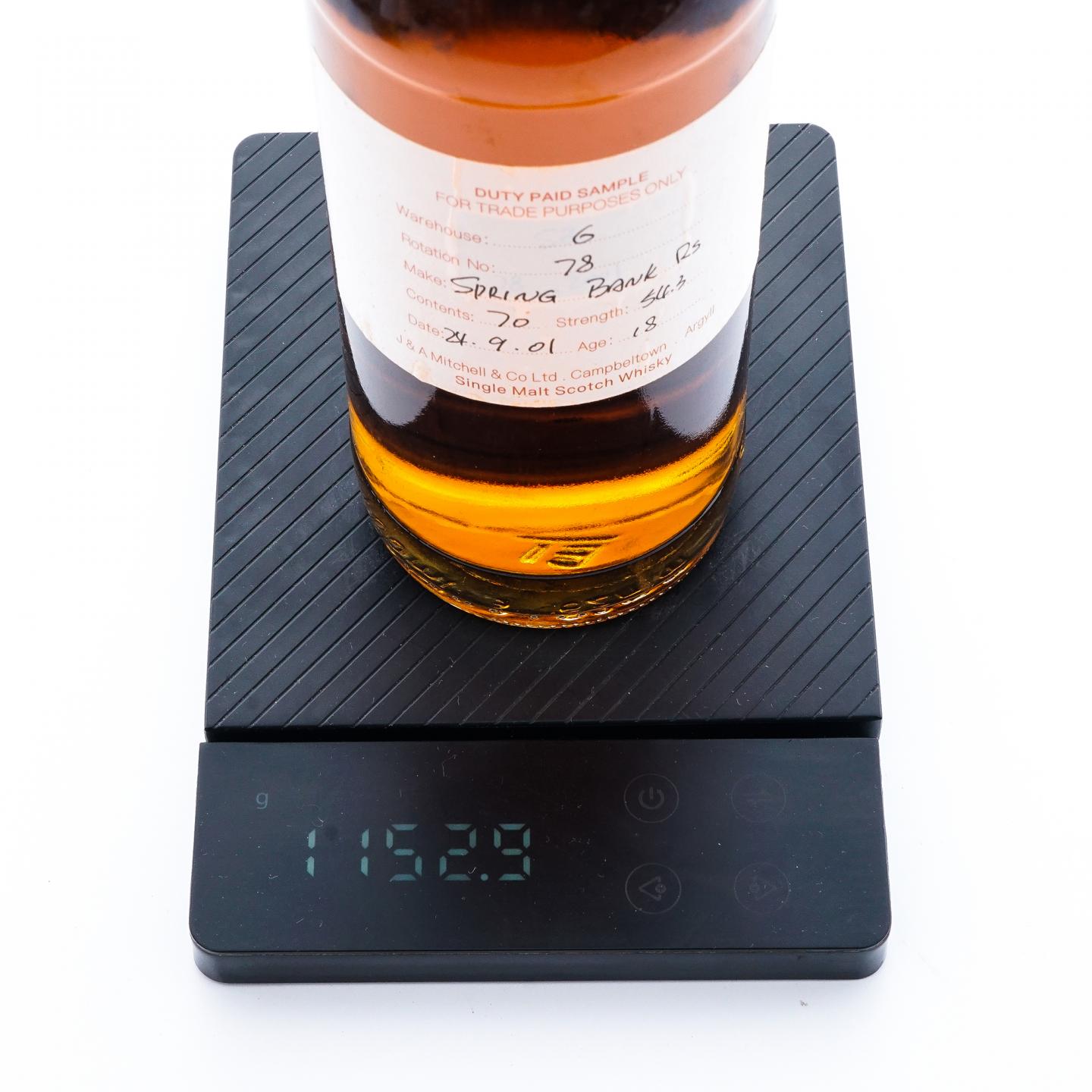 Springbank 云顶 18年 2001 完税瓶