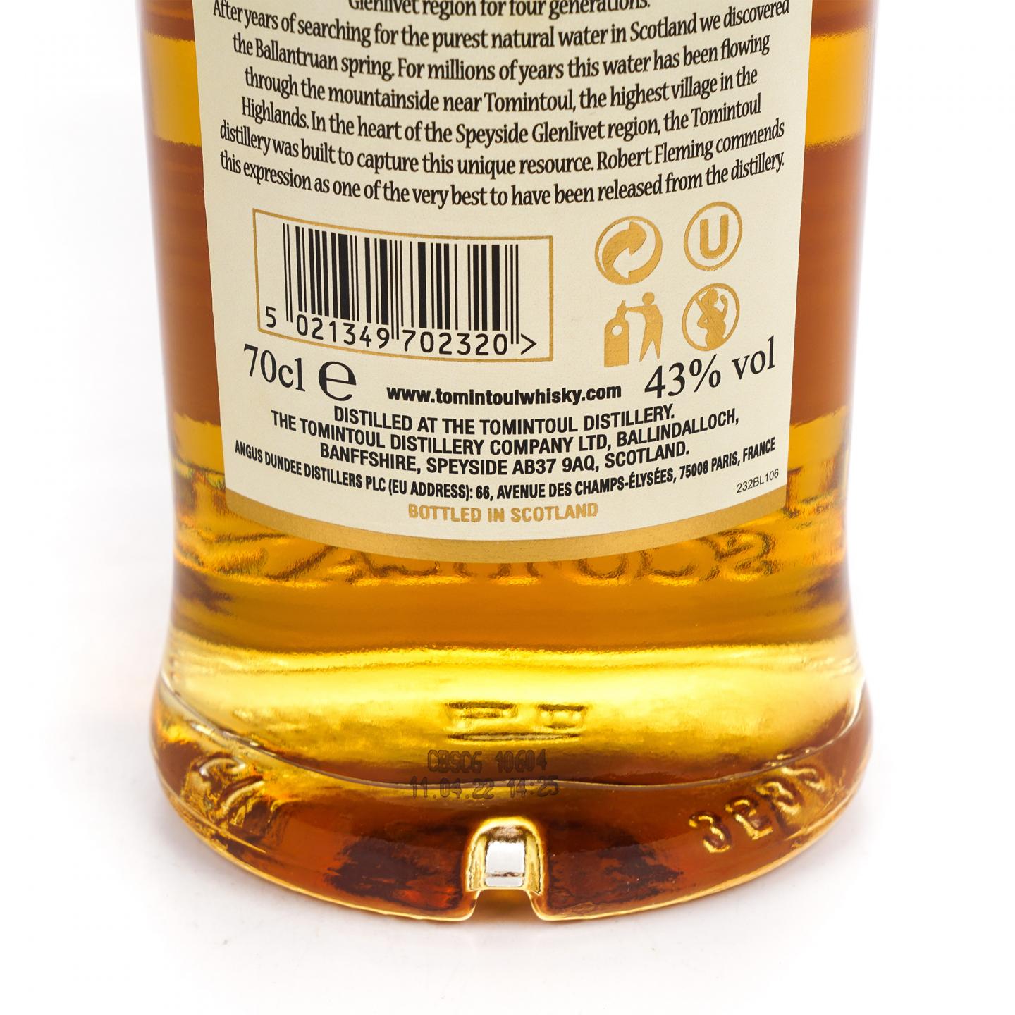 Tomintoul 托明多 25年 700ml