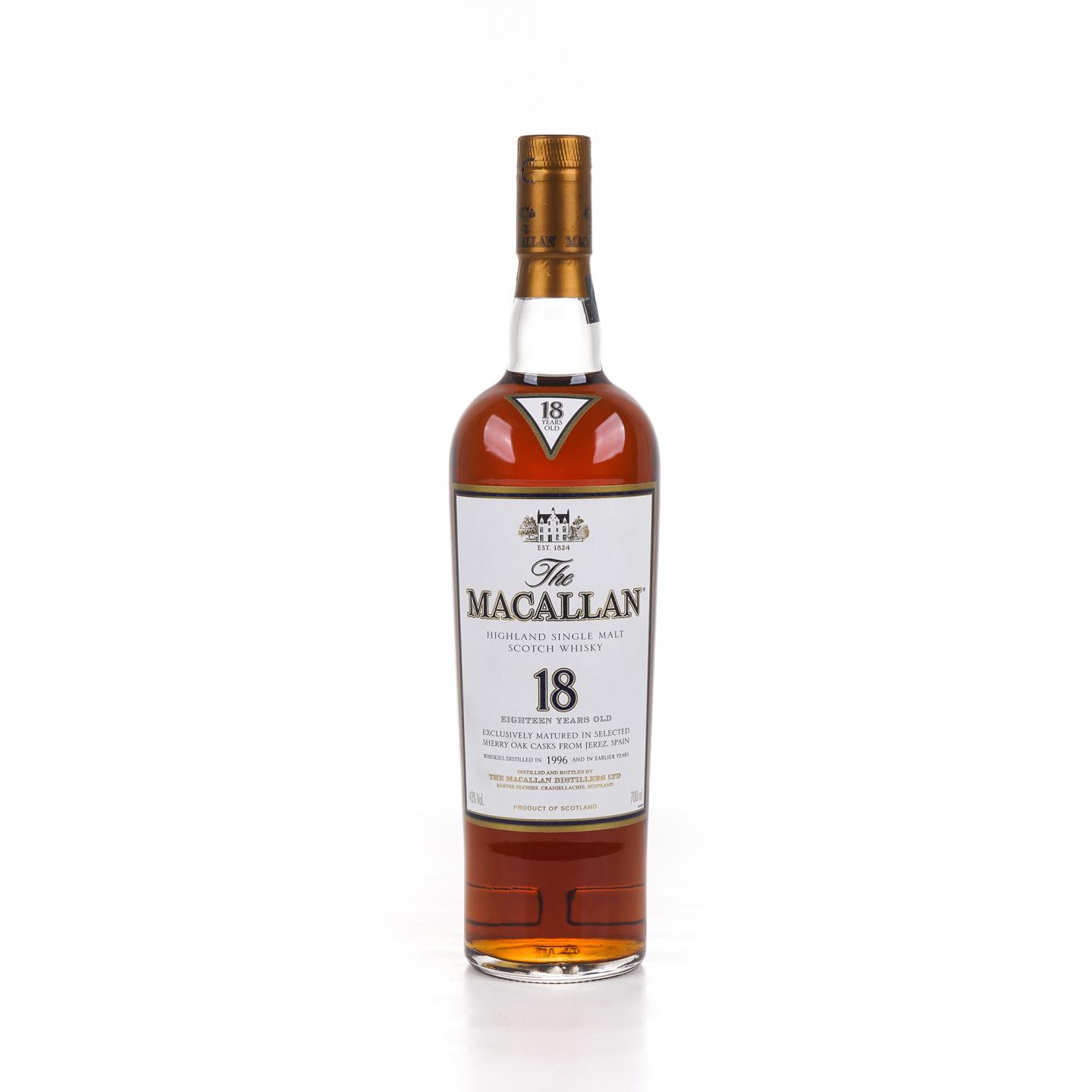 Macallan 麦卡伦 18年 1996 雪莉桶