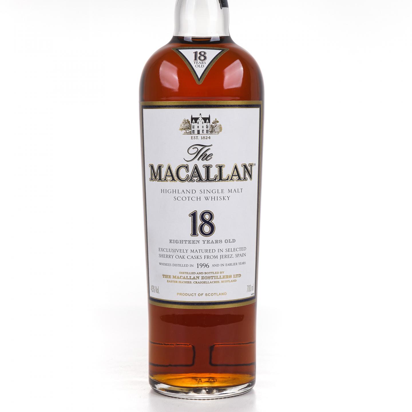 Macallan 麦卡伦 18年 1996 雪莉桶