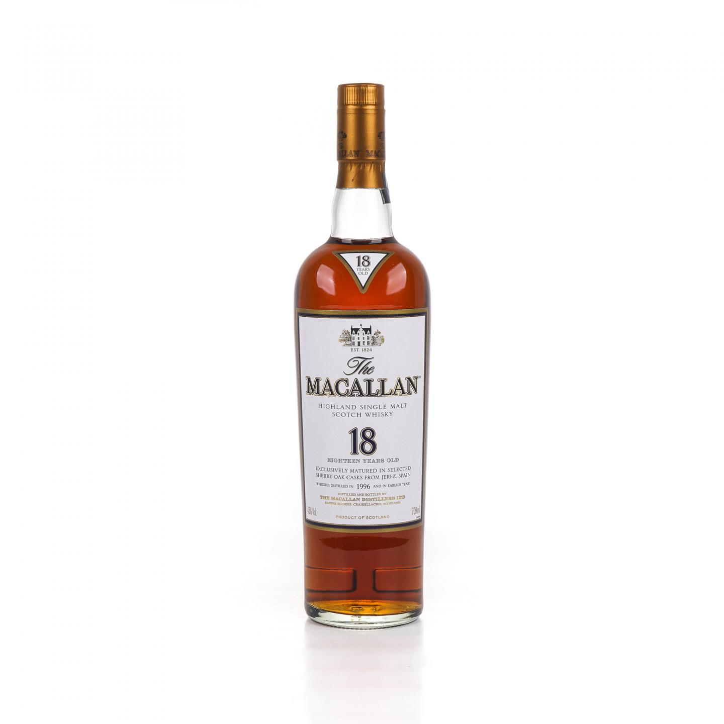 Macallan 麦卡伦 18年 1996 雪莉桶 700ml