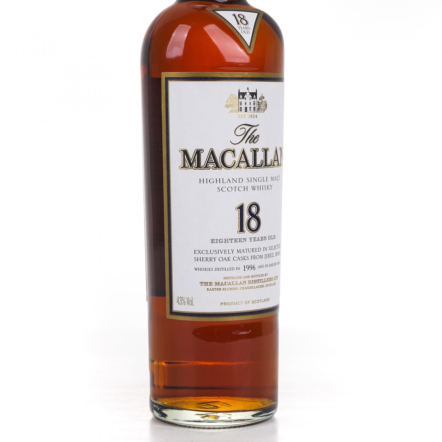 Macallan 麦卡伦 18年 1996 雪莉桶 700ml