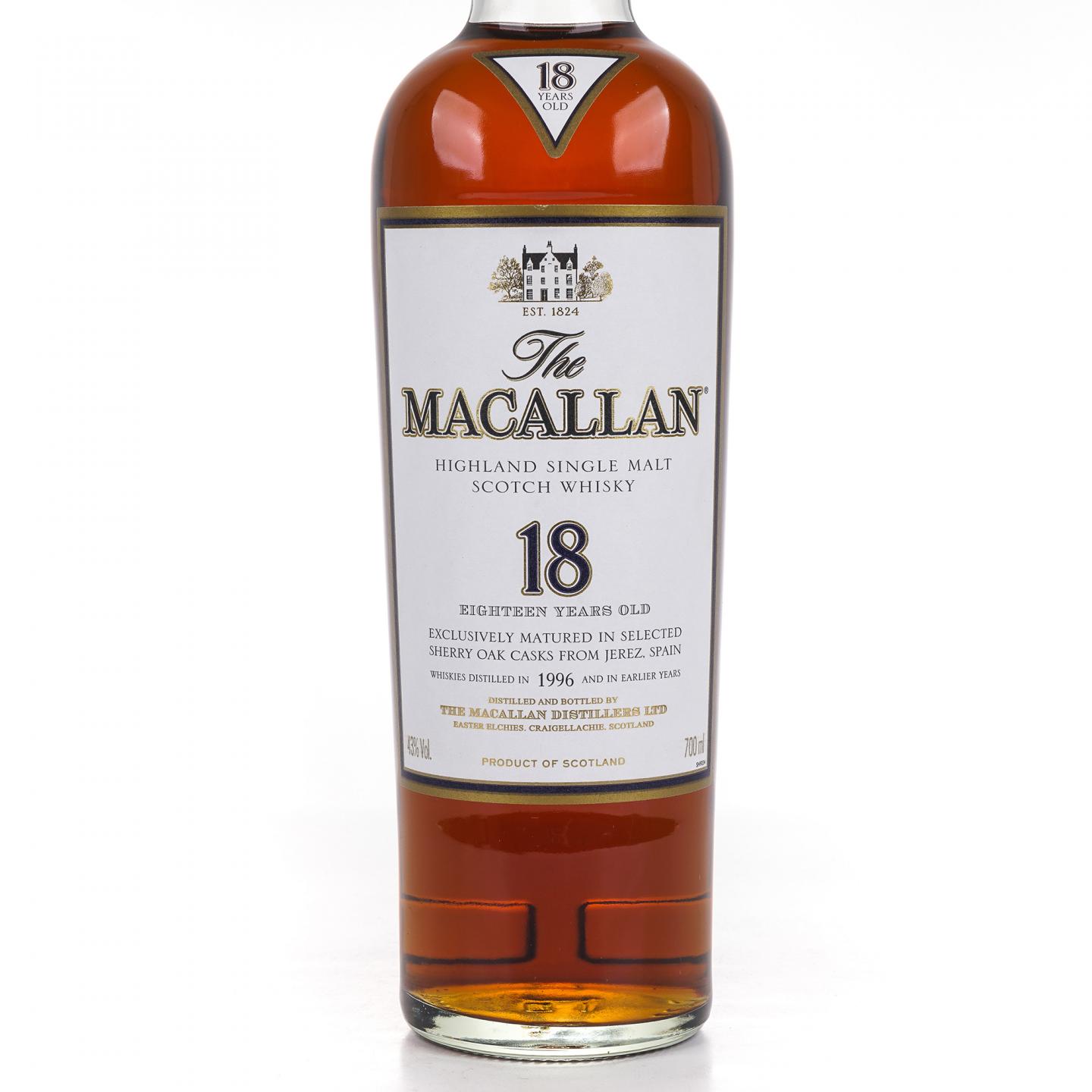 Macallan 麦卡伦 18年 1996 雪莉桶 700ml