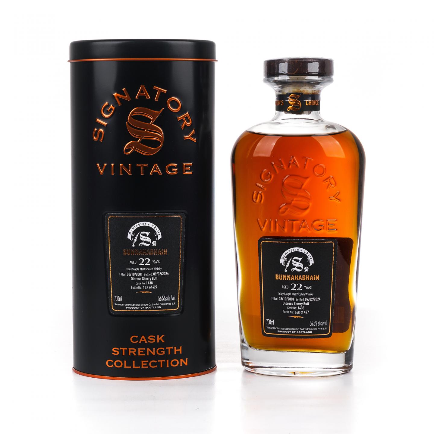 Bunnahabhain 布纳哈本 22年 2001-2024 SV 雪莉桶#1438