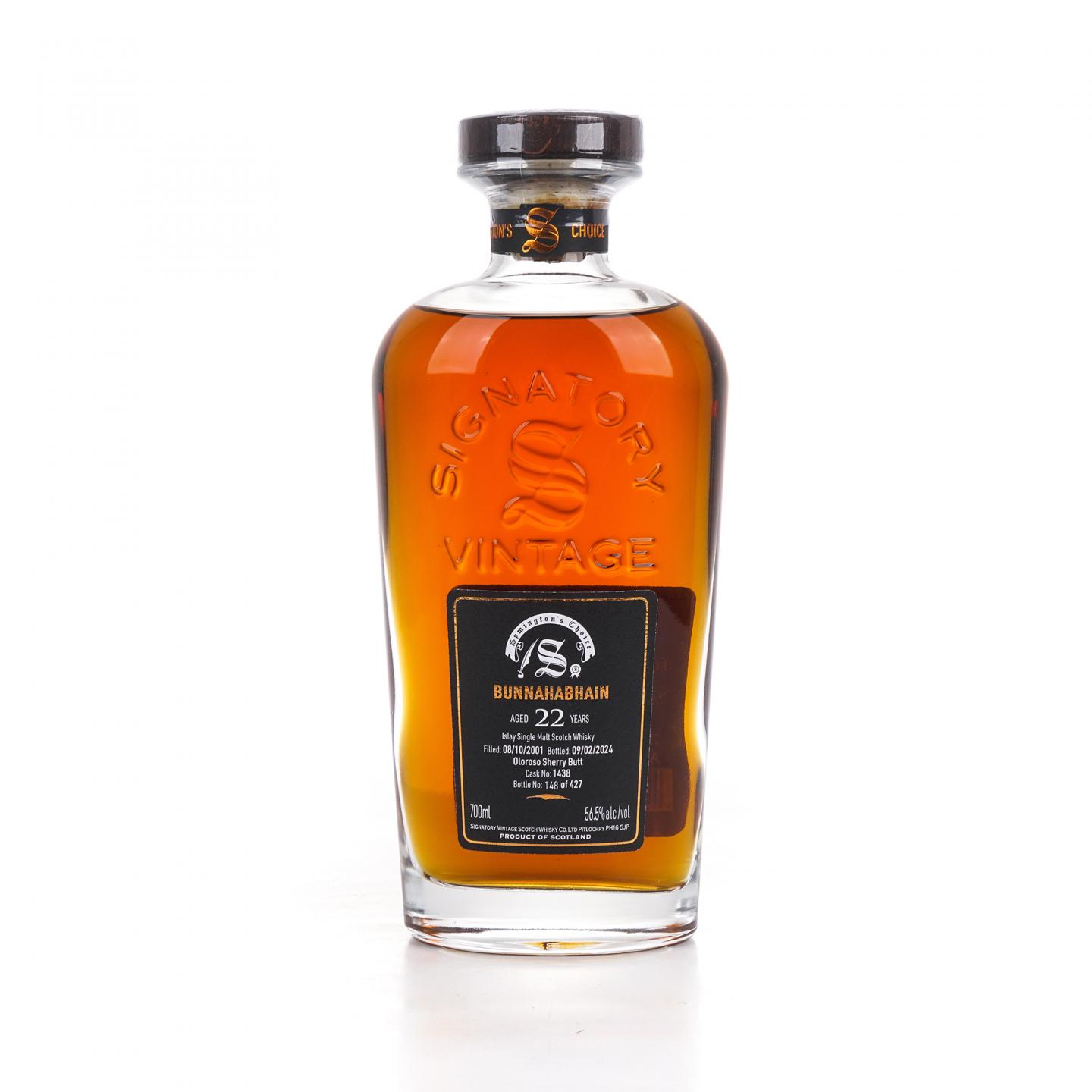 Bunnahabhain 布纳哈本 22年 2001-2024 SV 雪莉桶#1438