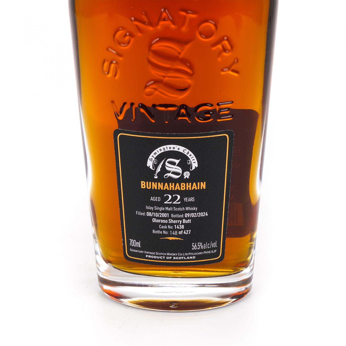Bunnahabhain 布纳哈本 22年 2001-2024 SV 雪莉桶#1438