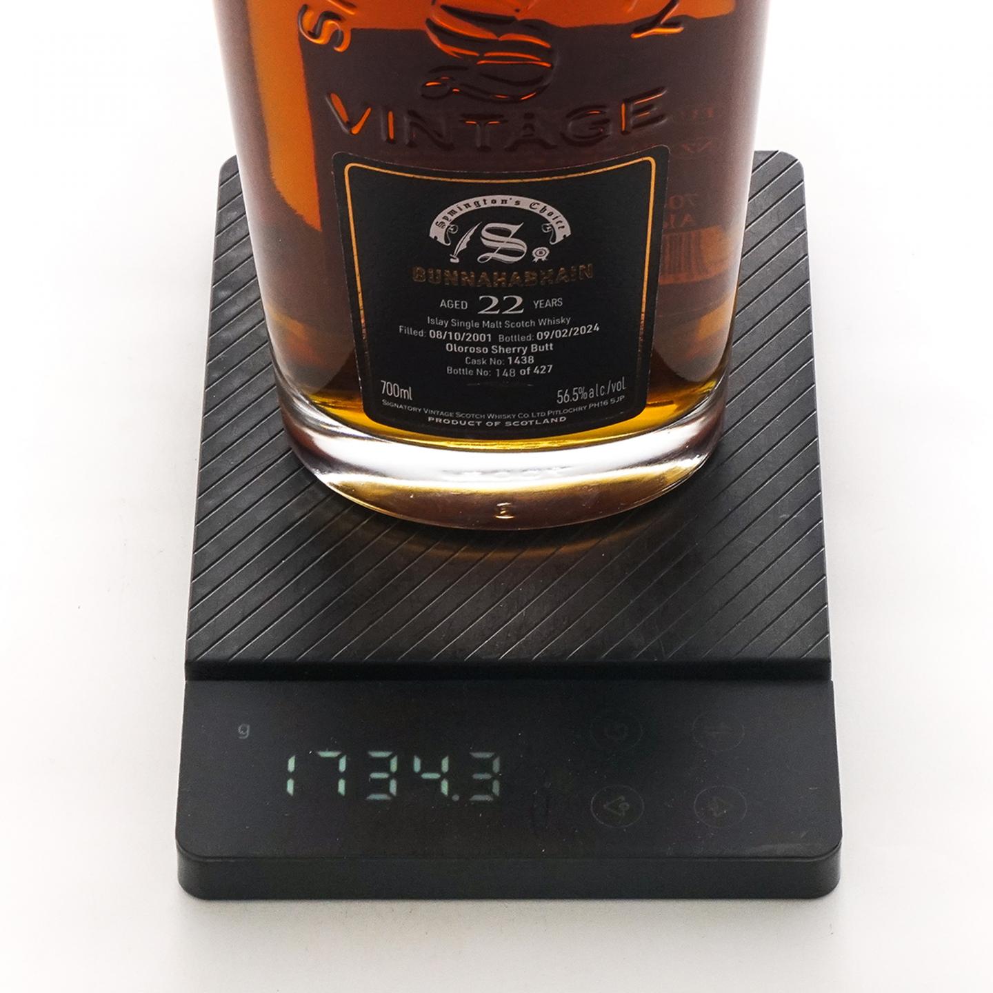 Bunnahabhain 布纳哈本 22年 2001-2024 SV 雪莉桶#1438
