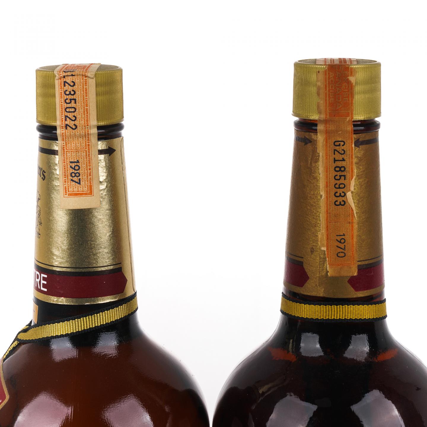 Seagram’s V.O. 加拿大威士忌 1升装+1夸脱装 2支组