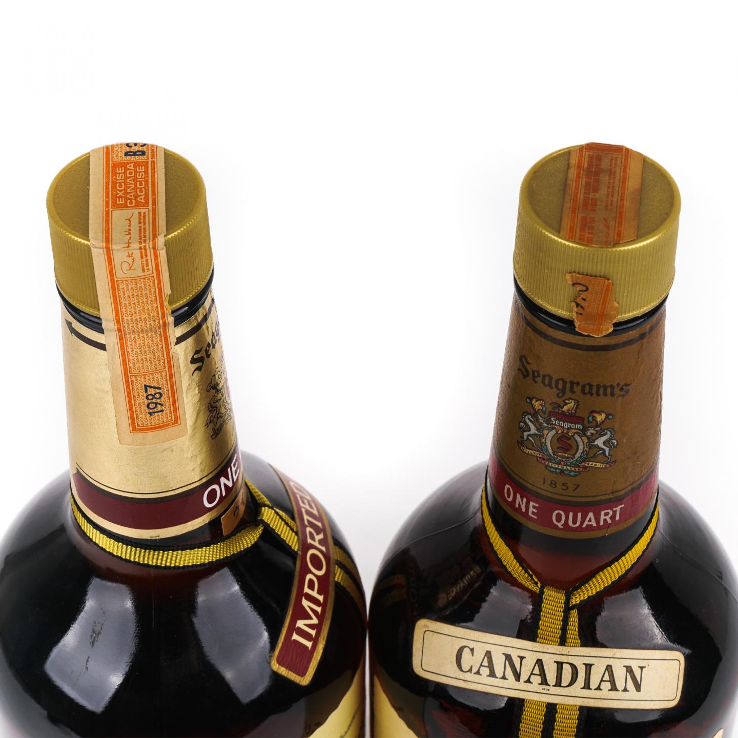 Seagram’s V.O. 加拿大威士忌 1升装+1夸脱装 2支组