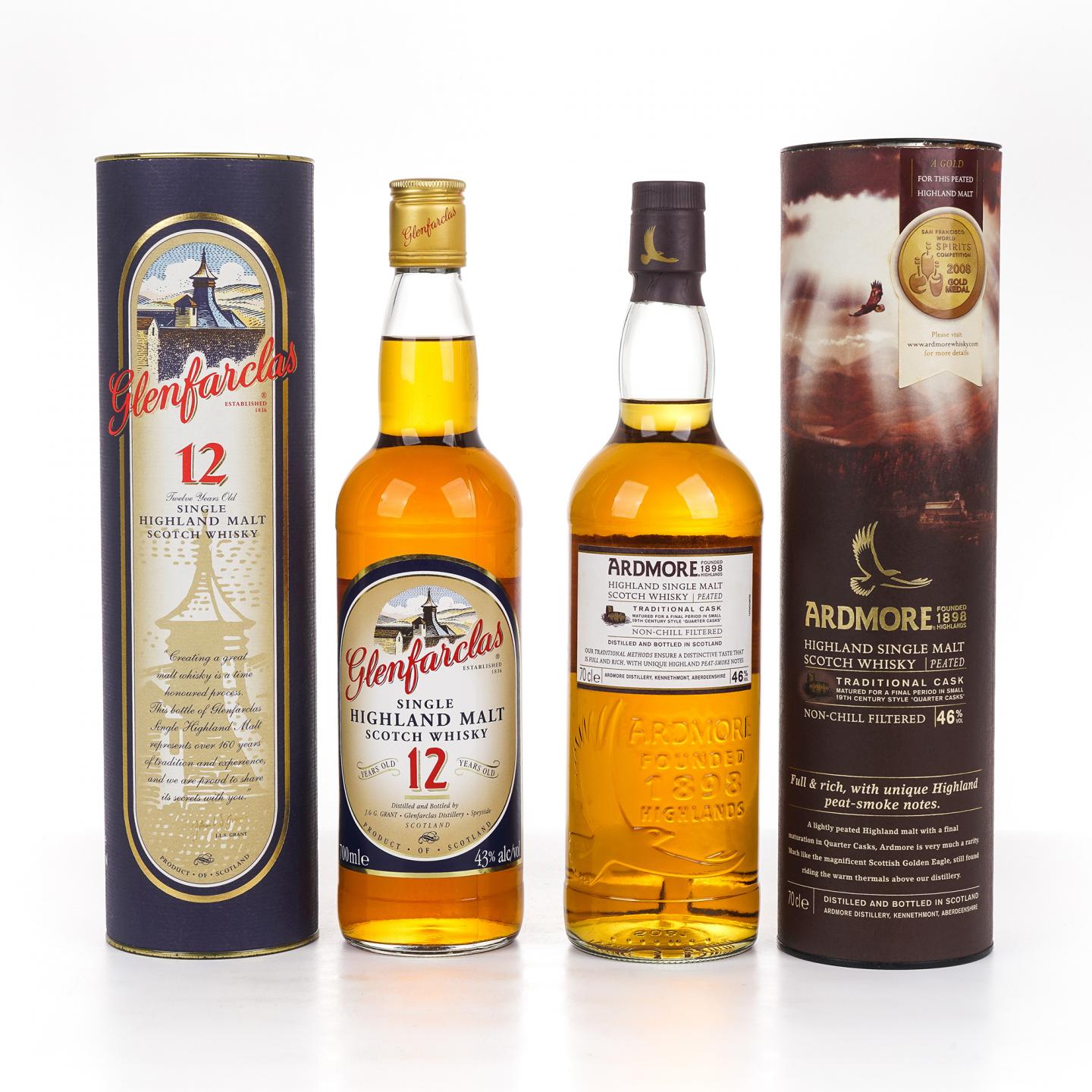 格兰花格 12年/ 阿德摩尔 1/4酒桶 传统19世纪风格 2瓶组