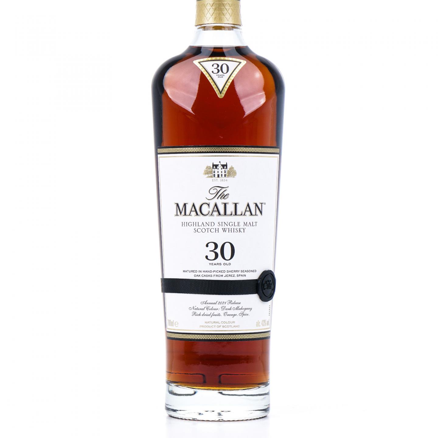【附X光图】Macallan 麦卡伦 30年 2021 黑腰带 非原盒