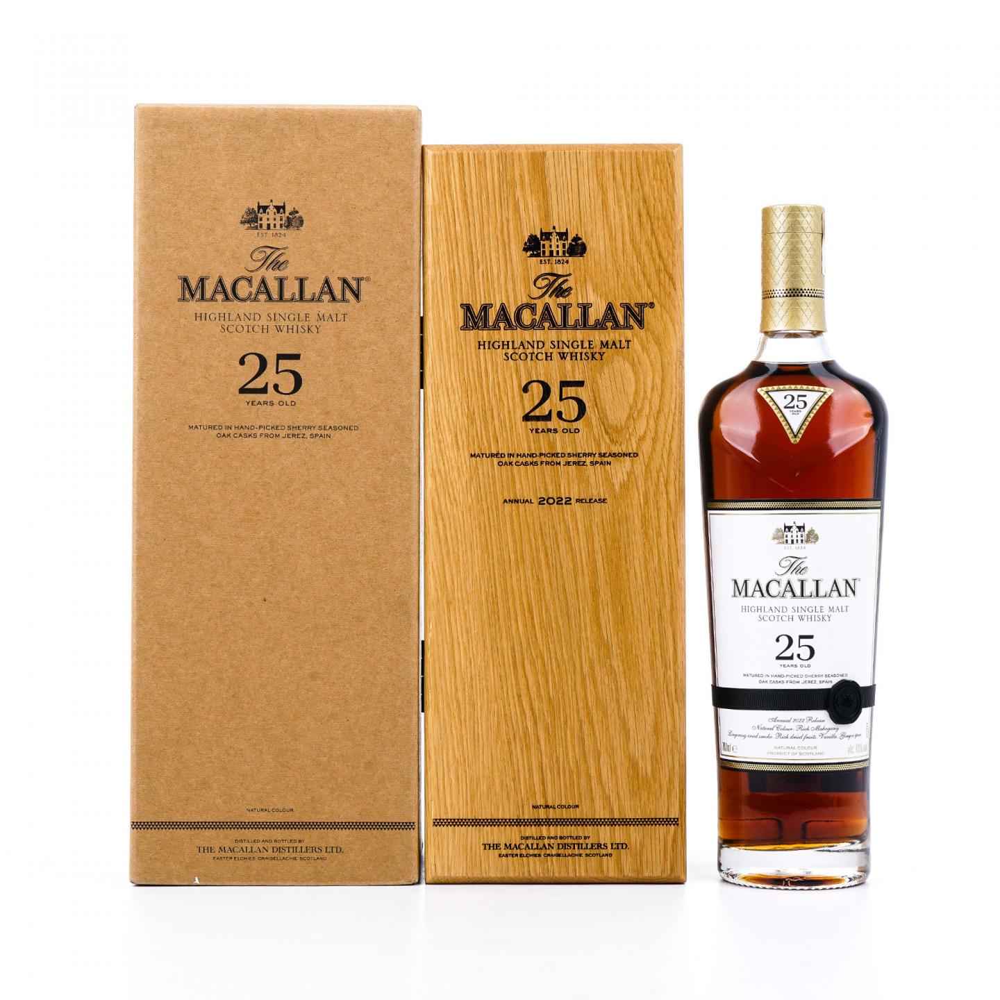 【附X光图】Macallan 麦卡伦 25年 2022 黑腰带