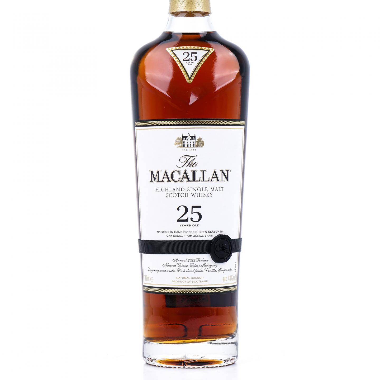 【附X光图】Macallan 麦卡伦 25年 2022 黑腰带