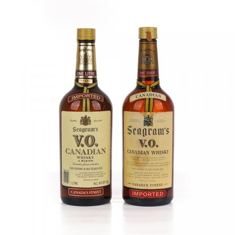 Seagram’s V.O. 加拿大威士忌 1升装+1夸脱装 2支组