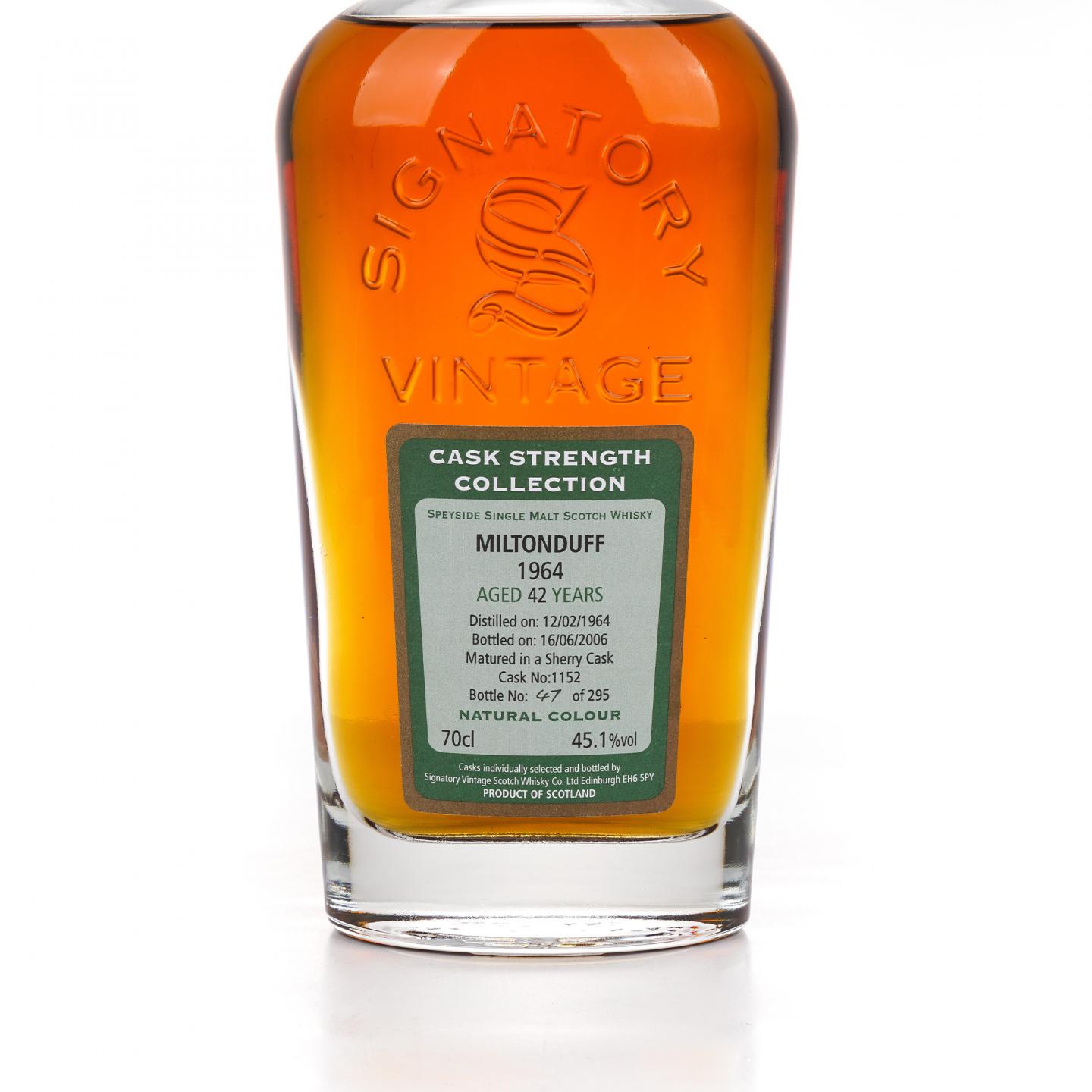 Miltonduff 弥尔顿达夫 42年 1964-2006 SV 雪莉桶#1152